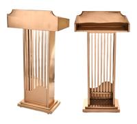 KIBONCY Pupitre en Acier Inoxydable à roulettes, idéal for Les églises, Les conférences, Les Discours et Les Mariages.(N)