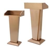 KIBONCY Pupitre en Acier Inoxydable à roulettes, idéal for Les églises, Les conférences, Les Discours et Les Mariages.(E)