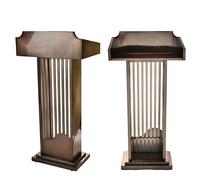 KIBONCY Pupitre en Acier Inoxydable à roulettes, idéal for Les églises, Les conférences, Les Discours et Les Mariages.(M)