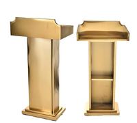 KIBONCY Pupitre en Acier Inoxydable à roulettes, idéal for Les églises, Les conférences, Les Discours et Les Mariages.(L)