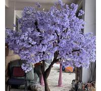 KIBONCY Realistic Purple Jacaranda Blossom Tree, Faux Flowering for Indoor/Outdoor Aesthetic Landscaping(5mx4m)