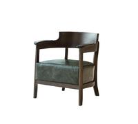 KIBONCY Renovation House Floor Chair Leather Sofa Armchair Single Discuss Comfy Upholstered Arm Chairs for Living Room Bedroom Reading(5)