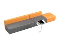 KIBONCY Right Angle Corner Sofa, Modular Sectional Loveseat,Free Splicing Creative,for Bookstore Leisure Bar, Coffee Shop, Business Hall(2)