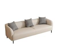 KIBONCY Scratch Resistant Cat Claw Leather Couch, Waterproof Faux,Upholstered Sofa for Living Room Small Apartment(F,140cm)