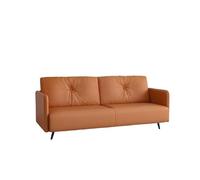 KIBONCY Scratch-Resistant Cat Claw Leather Double Sofa, Easy Clean Stain-Resistant with Non-Slip Metal Legs,for Living Room/Bedroom(G,190cm)