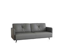 KIBONCY Scratch-Resistant Cat Claw Leather Double Sofa, Easy Clean Stain-Resistant with Non-Slip Metal Legs,for Living Room/Bedroom(F,70cm)