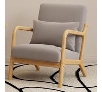 KIBONCY Siège rembourré Simple Chaise d'appoint Moderne du Milieu du siècle rembourré en Tissu for Chambre à Coucher, Salon(F)