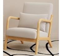 KIBONCY Siège rembourré Simple Chaise d'appoint Moderne du Milieu du siècle rembourré en Tissu for Chambre à Coucher, Salon(C)