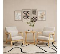 KIBONCY Siège rembourré Simple Chaise d'appoint Moderne du Milieu du siècle rembourré en Tissu for Chambre à Coucher, Salon(J)