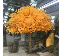 KIBONCY Simulation de Faux Arbres, Arbre de Ginkgo, Arbre Artificiel/Fleurs artificielles, décor d'arbre de Ginkgo pour Salon, Murale, Plantes de Jardin 2.5mx2m