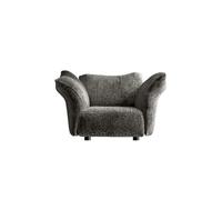 KIBONCY Sofa Couch Mid-Century Modern Velvet Loveseat, Deep Seat with Pillows Chenille for Living Room, Bedroom(B)