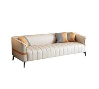 KIBONCY Sofa Small Apartment Double Couch, Modern White Couches for Living Room, Mid-Century Beige, Luxury Loveseat(A,170cm)