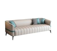 KIBONCY Sofa Small Apartment Double Couch, Modern White Couches for Living Room, Mid-Century Beige, Luxury Loveseat(C,70cm)