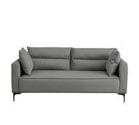 KIBONCY Space-Saving Tech Fabric Sofa, 3 Seater Modular Couch with Detachable Pillows, Pet Safe, Easy to Clean for Living Room Playroom(B,180cm)