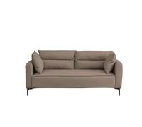 KIBONCY Space-Saving Tech Fabric Sofa, 3 Seater Modular Couch with Detachable Pillows, Pet Safe, Easy to Clean for Living Room Playroom(A,200cm)