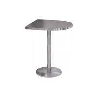 KIBONCY Table À Manger Ronde, Petit Côté avec Base Robuste en Acier Inoxydable, Cuisine Circulaire for Chambre, Café Dessert Magasin De Thé Au Lait Restaurant(G)