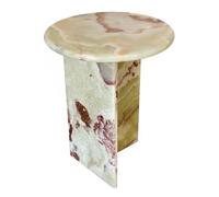 KIBONCY Table Basse en marbre Naturel, Table Centrale de Salon Moderne, Table d'appoint de Salle à Manger de Luxe, présentoir de Villa, Table d'accent créative