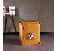 KIBONCY Table d'appoint de conteneur en métal Industriel-Table de Chevet créative Armoire de conteneur d'expédition en Fer for Bar/Chambre/Garage(PP)