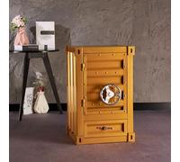 KIBONCY Table d'appoint de conteneur en métal Industriel-Table de Chevet créative Armoire de conteneur d'expédition en Fer for Bar/Chambre/Garage(UU)