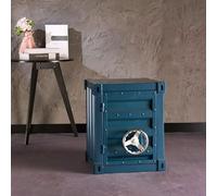 KIBONCY Table d'appoint de conteneur en métal Industriel-Table de Chevet créative Armoire de conteneur d'expédition en Fer for Bar/Chambre/Garage(MM)
