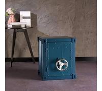 KIBONCY Table d'appoint de conteneur en métal Industriel-Table de Chevet créative Armoire de conteneur d'expédition en Fer for Bar/Chambre/Garage(RR)