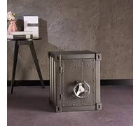 KIBONCY Table d'appoint de conteneur en métal Industriel-Table de Chevet créative Armoire de conteneur d'expédition en Fer for Bar/Chambre/Garage(NN)