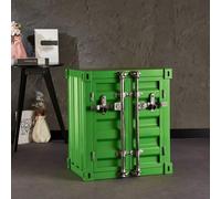 KIBONCY Table d'appoint de conteneur en métal Industriel-Table de Chevet créative Armoire de conteneur d'expédition en Fer for Bar/Chambre/Garage(BB)