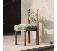 KIBONCY Tabouret De Toilette en Bois Massif, Siège Rembourré pour Chaise De Salle À Manger, Chaises De Salle À Manger Rembourrées pour Chambre À Coucher, pour Le Bureau À Do green-90 * 50 * 50CM