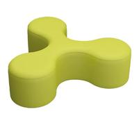 KIBONCY Tabourets rembourrés minimalistes et élégants, agencement de sièges modulaires for Salons et salles de réception, poufs en Simili Cuir résistant aux Rayures de Forme Unique(A4)