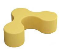 KIBONCY Tabourets rembourrés minimalistes et élégants, agencement de sièges modulaires for Salons et salles de réception, poufs en Simili Cuir résistant aux Rayures de Forme Unique(A3)