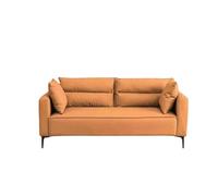 KIBONCY Tech Fabric Sofa 3 Seater, Cloud-Like Dual-Layer Cushion Couch, Low-Profile with Metal Legs, Upholstery for Modern Living Room(B,180cm)