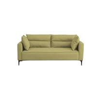 KIBONCY Tech Fabric Sofa 3 Seater, Cloud-Like Dual-Layer Cushion Couch, Low-Profile with Metal Legs, Upholstery for Modern Living Room(C,70cm)