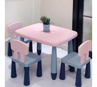 KIBONCY Thickened Desk and Chair Sets, Plastic Desks for Kindergarten, Training Center, Lobby, Waiting Area(A8)