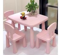 KIBONCY Thickened Desk and Chair Sets, Plastic Desks for Kindergarten, Training Center, Lobby, Waiting Area(A5)