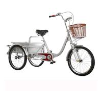 KIBONCY Tricycle pour Adultes, vélos à 3 Roues, Hauteur Assise de 31,5'', avec paniers Amovibles Avant et arrière, pour Adultes, Seniors, Femmes et Hommes C