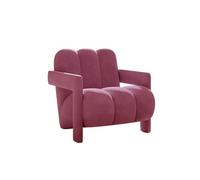 KIBONCY Velvet Accent Chairs, Modern Upholstered Armchairs,Single Leisure Back Armchair Sofa Chair for Living Room Lounge Bedroom(I)
