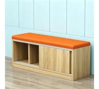 KIBONCY Wooden Entryway Shoe Storage Bench, Multi-Functional Upholstered Sofa Stool, for Hallway Mudroom Bedroom Space Saving Furniture(B,160 * 35 * 45cm)