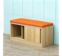 KIBONCY Wooden Entryway Shoe Storage Bench, Multi-Functional Upholstered Sofa Stool, for Hallway Mudroom Bedroom Space Saving Furniture(A, 200 * 35 * 45cm)