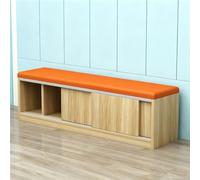 KIBONCY Wooden Entryway Shoe Storage Bench, Multi-Functional Upholstered Sofa Stool, for Hallway Mudroom Bedroom Space Saving Furniture(B, 200 * 35 * 45cm)