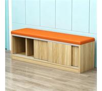 KIBONCY Wooden Entryway Shoe Storage Bench, Multi-Functional Upholstered Sofa Stool, for Hallway Mudroom Bedroom Space Saving Furniture(A, 240 * 35 * 45cm)