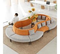 KIBONCY Zone De Réception d'un Immeuble Bureaux Combiné Moderne avec Hall Banque, Comprenant Une Table À Thé Et Un Canapé Créatifs Confortables for La Détente(I)