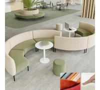 KIBONCY Zone De Réception d'un Immeuble Bureaux Combiné Moderne avec Hall Banque, Comprenant Une Table À Thé Et Un Canapé Créatifs Confortables for La Détente(H)