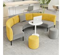 KIBONCY Zone De Réception d'un Immeuble Bureaux Combiné Moderne avec Hall Banque, Comprenant Une Table À Thé Et Un Canapé Créatifs Confortables for La Détente(C)