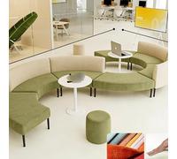 KIBONCY Zone De Réception d'un Immeuble Bureaux Combiné Moderne avec Hall Banque, Comprenant Une Table À Thé Et Un Canapé Créatifs Confortables for La Détente(G)