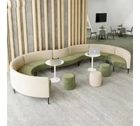 KIBONCY Zone De Réception d'un Immeuble Bureaux Combiné Moderne avec Hall Banque, Comprenant Une Table À Thé Et Un Canapé Créatifs Confortables for La Détente(JK)