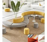 KIBONCY Zone De Réception d'un Immeuble Bureaux Combiné Moderne avec Hall Banque, Comprenant Une Table À Thé Et Un Canapé Créatifs Confortables for La Détente(F)