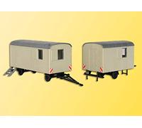 Kibri 1/87 ho : Kit de 2 Remorques de chantier