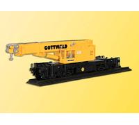 Kibri 1/87 ho : Kit Grue télescopique ferroviaire - Gottwald - non motorisée