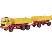 Kibri 14122 H0 Modèle réduit de véhicule de construction Mercedes Benz Benne avec remorque, Edition Emil Bölling