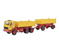 Kibri 14122 H0 - Véhicule de construction Mercedes Benz - Avec remorque - Édition Emil Bölling